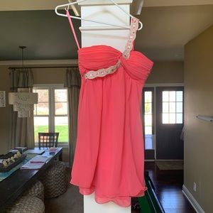 Semi Formal One Shoulder Dress